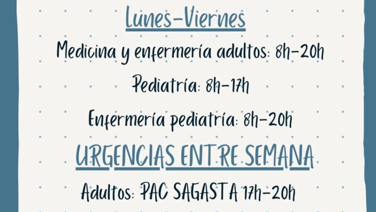 Horario Centro Salud Valdespartera